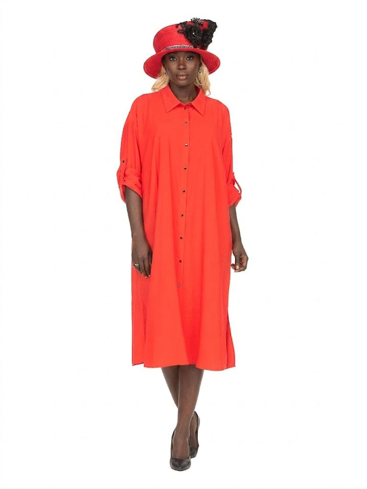 Flowy Button Down Shirt Dress - Especially Yours