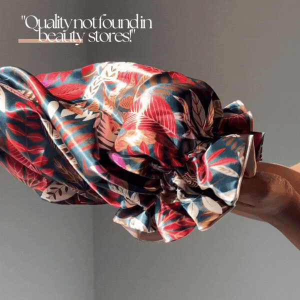 Garden Peach All Satin Bonnet