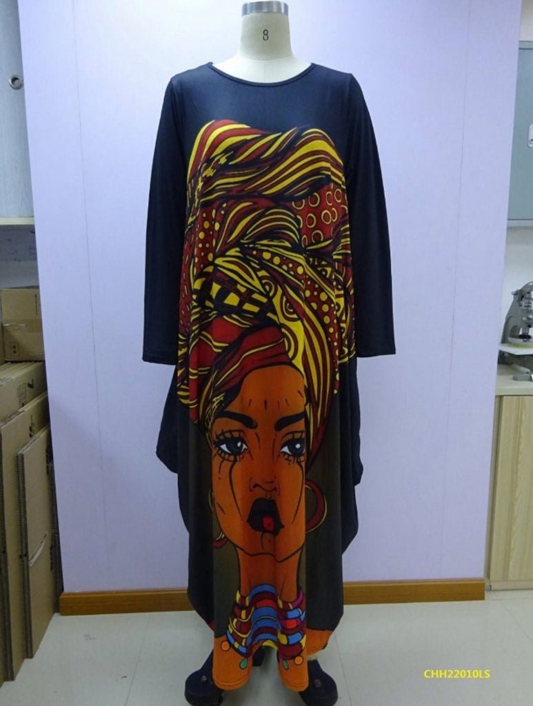 Face Print Maxi Dress - Especially Yours