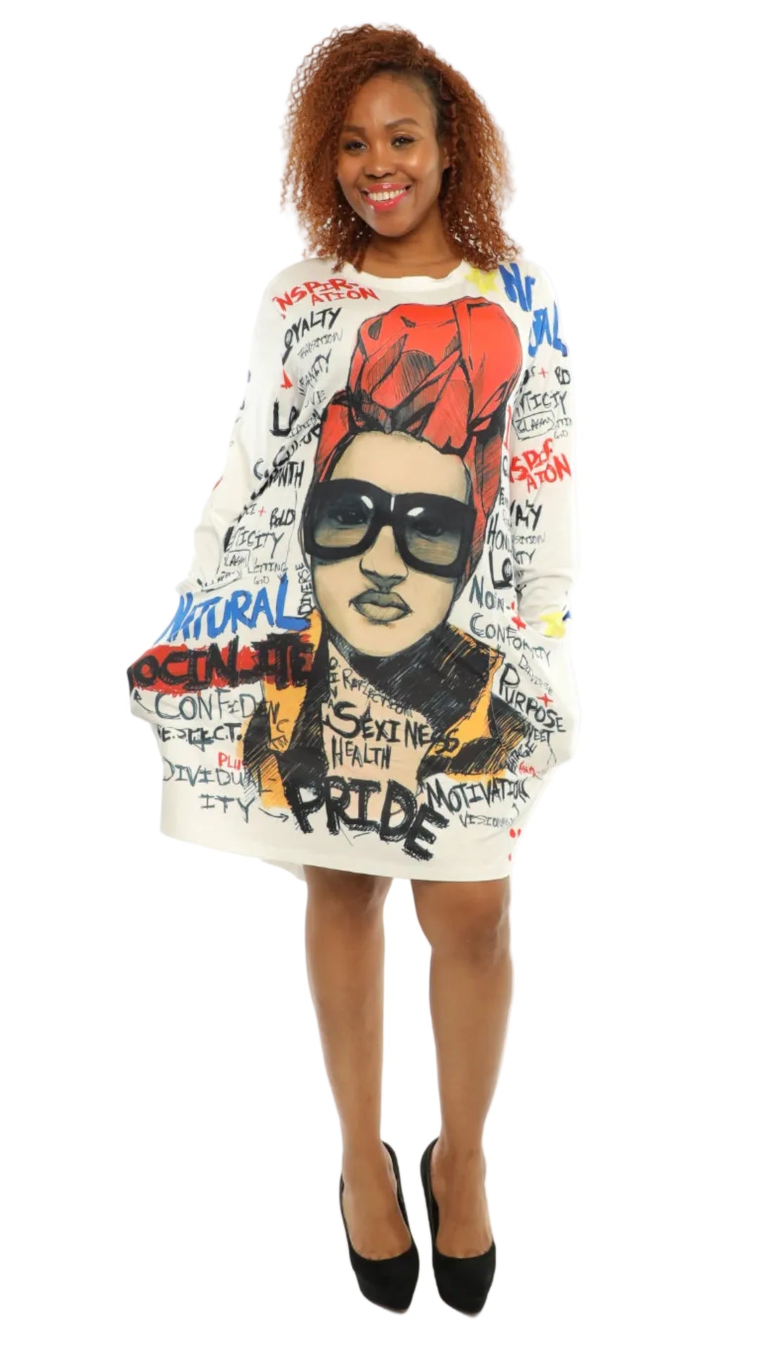 Graffiti Portrait Dress