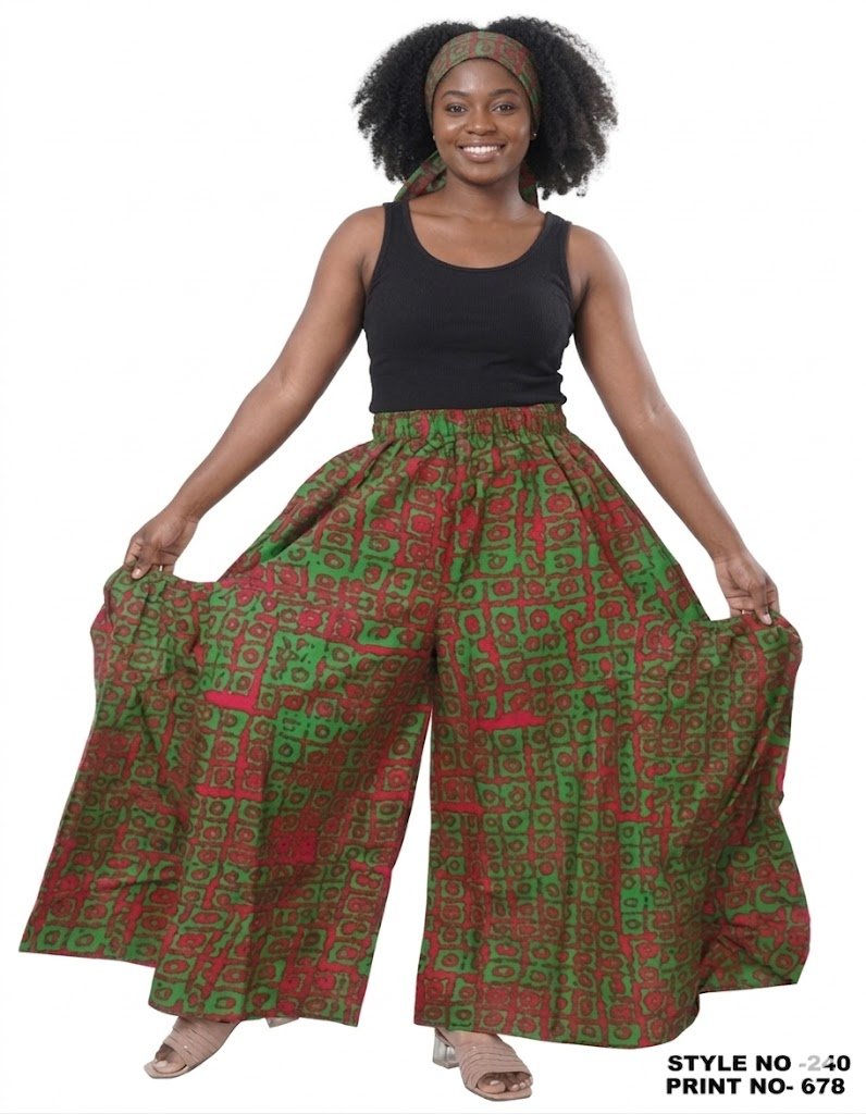 Tribal Motif Wide - Leg Trouser - Especially Yours