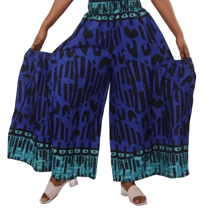 Tribal Motif Wide - Leg Trouser - Especially Yours