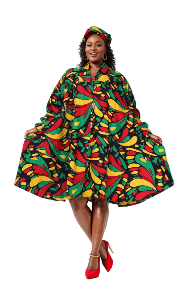 Big Button Look Amazing Dress