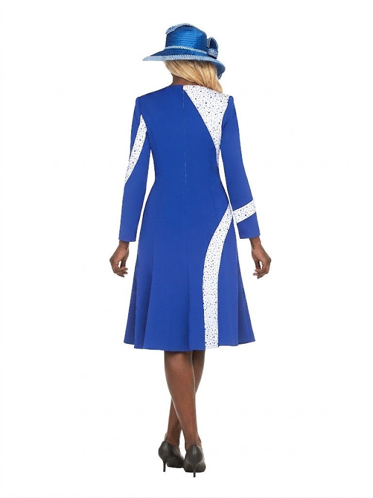 Stoned Scuba Color Block A - line Drs w/ Brooch - Especially Yours