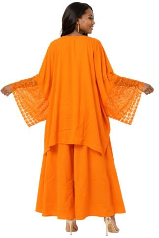 7866 Burst of Color with Crochet 2pc Pant Set