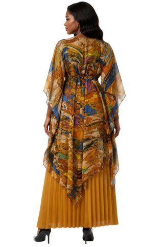 Abstrac Pleated Kimono Pant Set - 82950 - Especially Yours