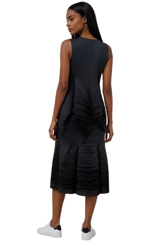 Textured Wave Sleeveless Dress - 82603 - Especially Yours
