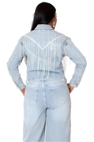 Rhinestone Fringe Jean - 82939 - Especially Yours