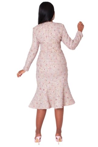 Embroidered Sequin Tweed Jacket & Skirt Set - 41072 - Especially Yours