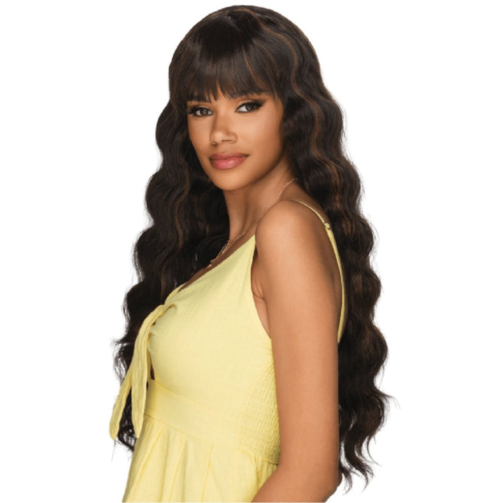 Blossom Long Loose Wave Wig with Bang by Amore Mio - Especially Yours