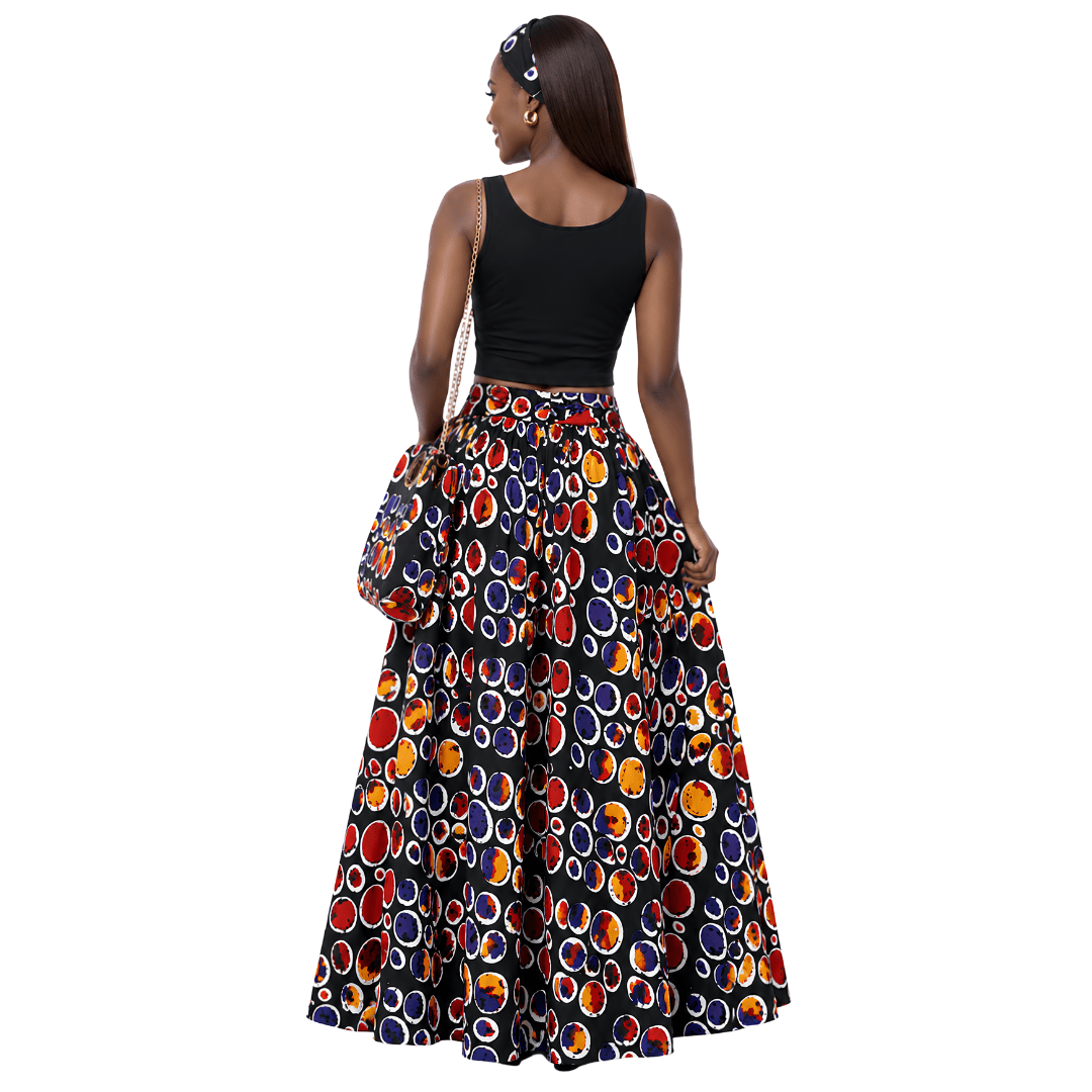 Take me with you! Maxi Skirt & Shoulder Bag Set - Especially Yours