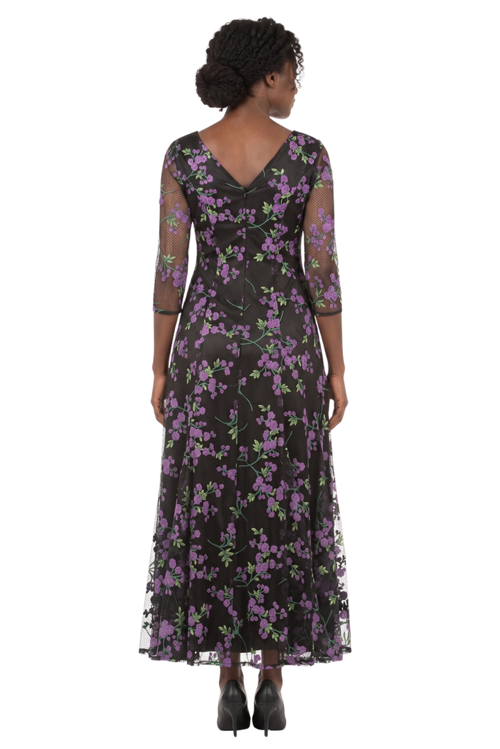 Evening Dress w/ See-thru Sleeves