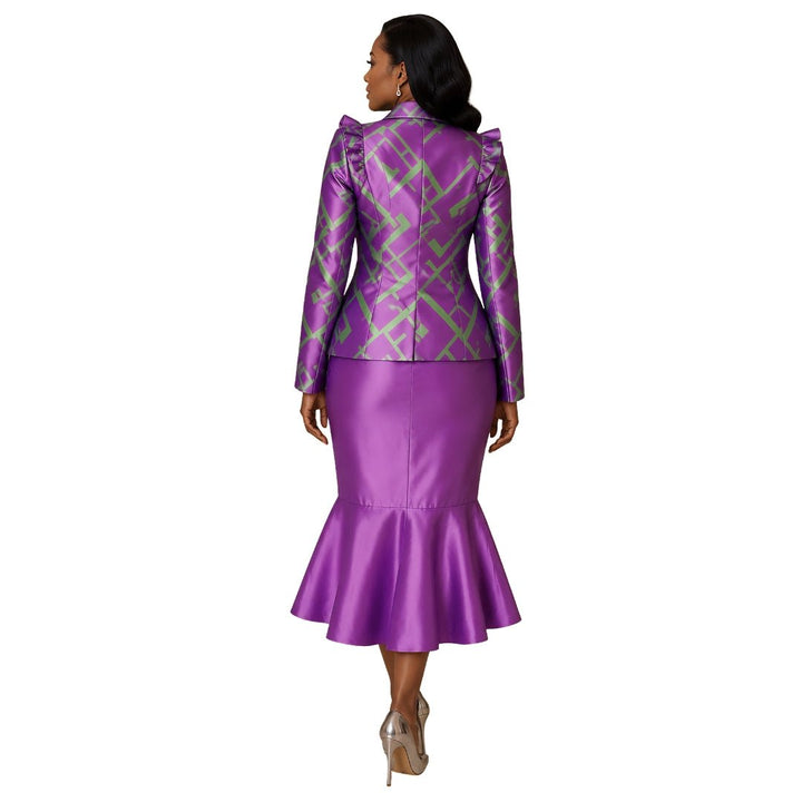 Orchid Maze Jacket & Mermaid Skirt Suit - 41075 - Especially Yours