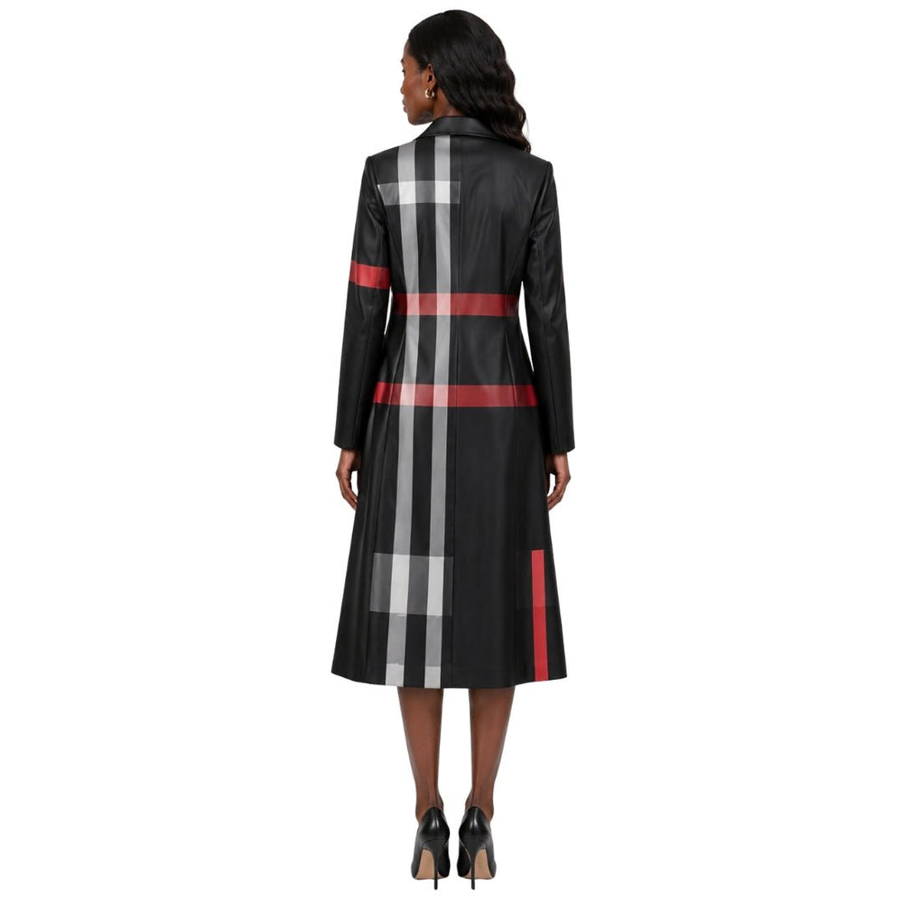 Plaid Long Jacket Church Dress Set - 41033 - Especially Yours