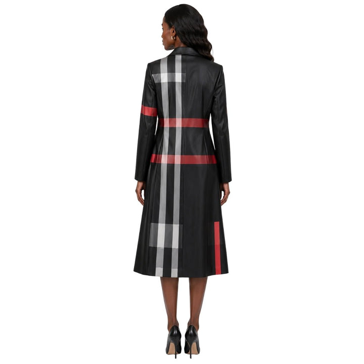 Plaid Long Jacket Church Dress Set - 41033 - Especially Yours