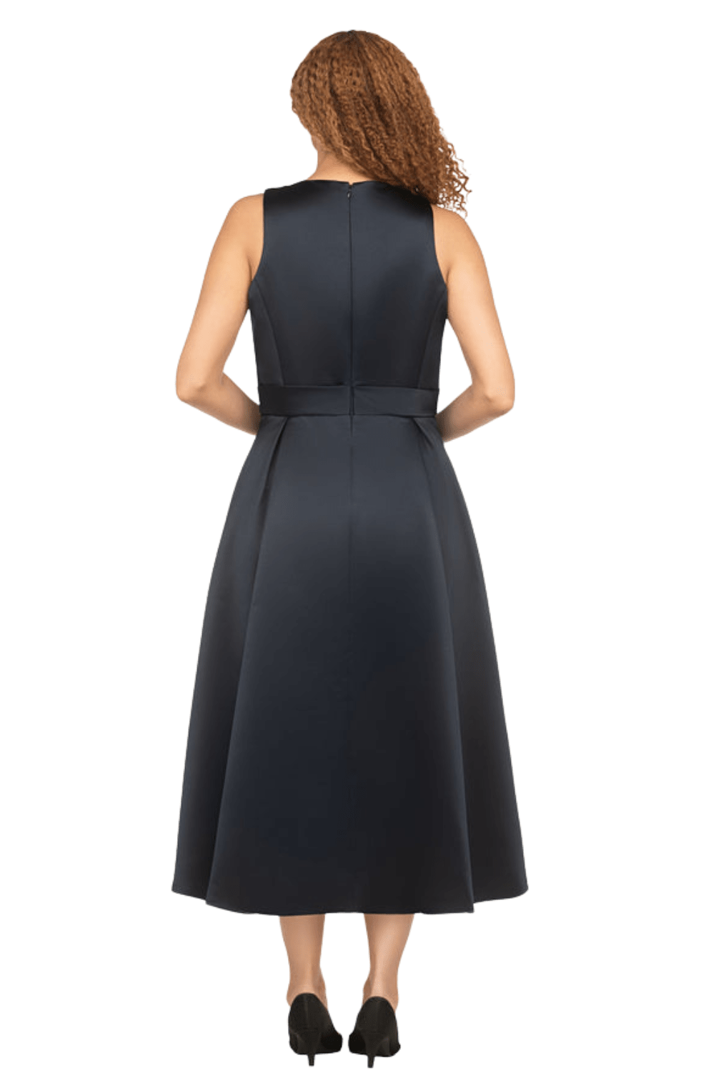 Sleeveless Full Flare Hi-Lo Drs w/ Styling Belt - Especially Yours