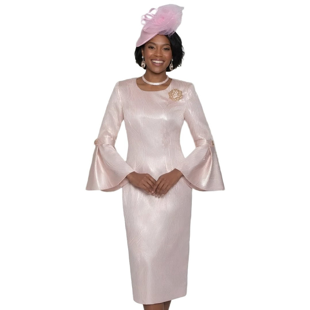 Metallic Bell - Sleeve Dress by Lily & Taylor - Especially Yours