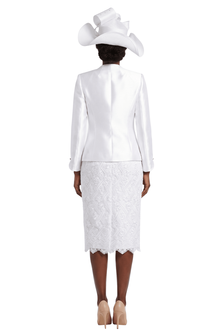 3pc Silky Twill&Lux Lace Combo Skt Suit - Especially Yours