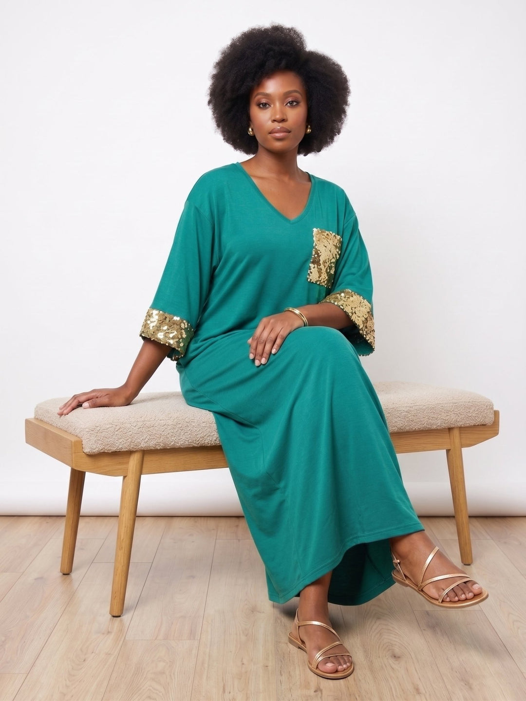 Sequin Pocket Maxi Dress by Studio EY - Especially Yours