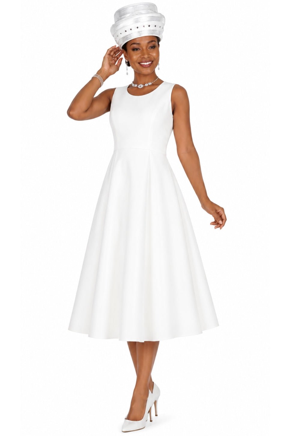Elegant Two-Piece Embroidered Dress Set with Cropped Rhinestone Jacket 6465 - Especially Yours