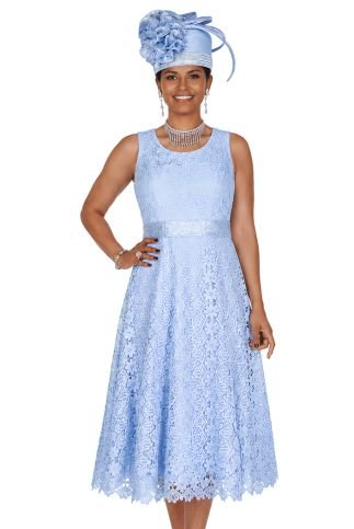 Lace A - Line Cocktail Dress with Matching Floral Brocade Bolero Jacket 6411 - Especially Yours