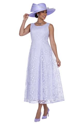 Embroidered Lace Tea - Length Dress with Matching Bolero Jacket 6260 - Especially Yours
