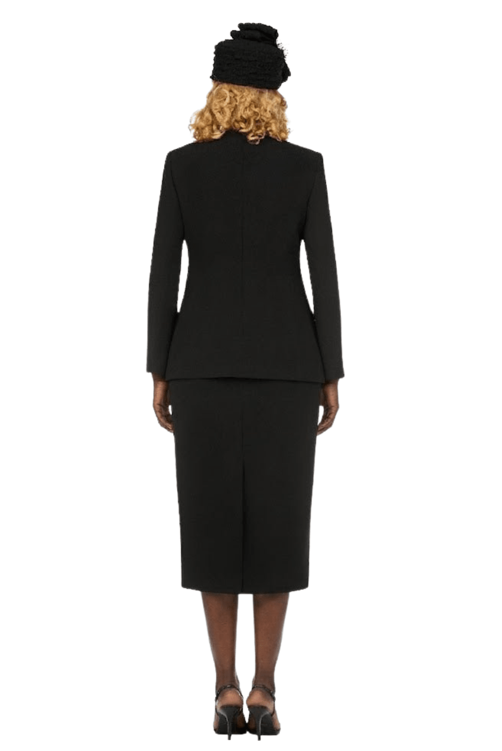 3pc Collarless 1 - button Basic Suit - Plus - Especially Yours