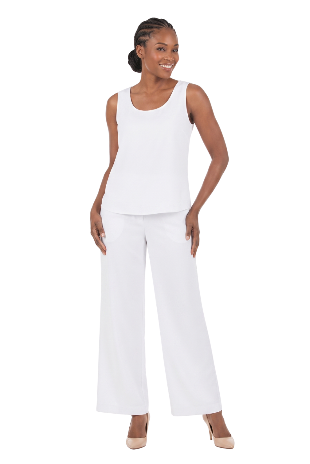 4pc Suit Set - Jkt, Cami, Skirt, Pants-Plus
