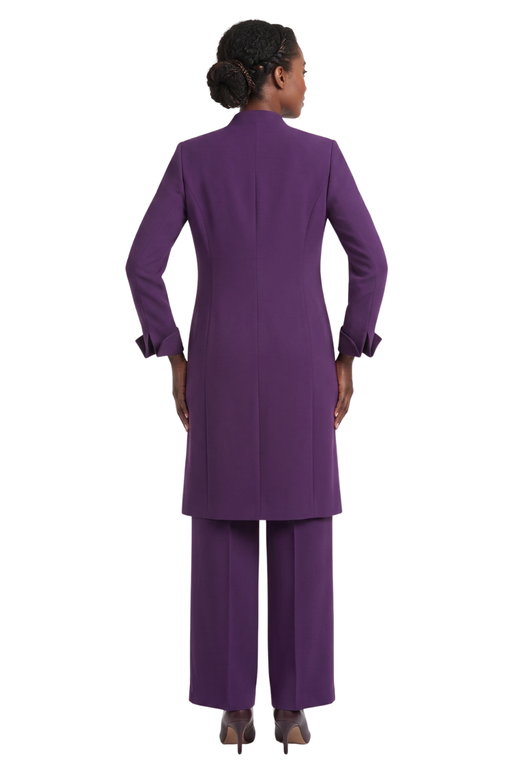 3pc Long Jkt+Cami+Pants Suit-Plus