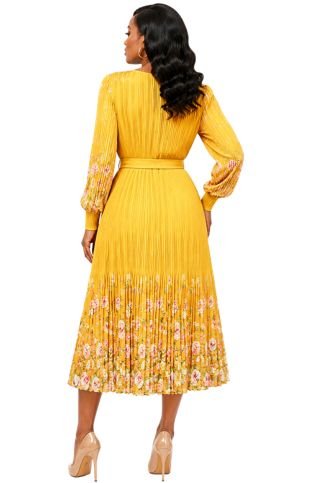 Flourish Floral Pleated Midi Dress - 83018 - Especially Yours