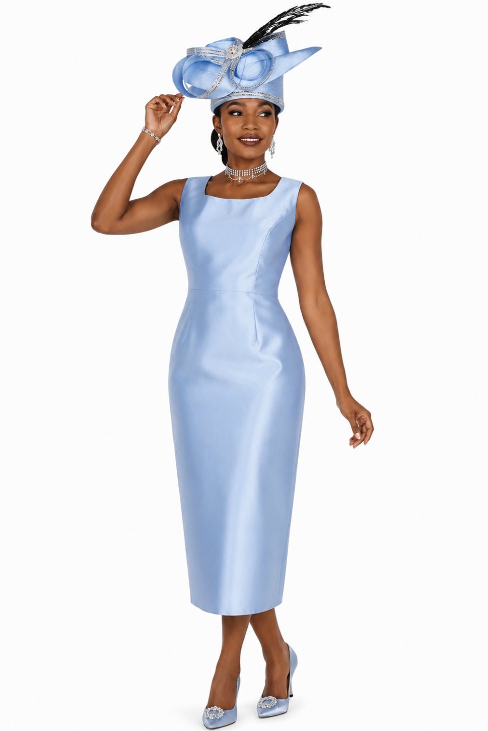 Elegant 2-Piece Rhinestone Shantung Dress Suit – Asymmetrical Jacket & Sheath Dress - 6259 - Especially Yours