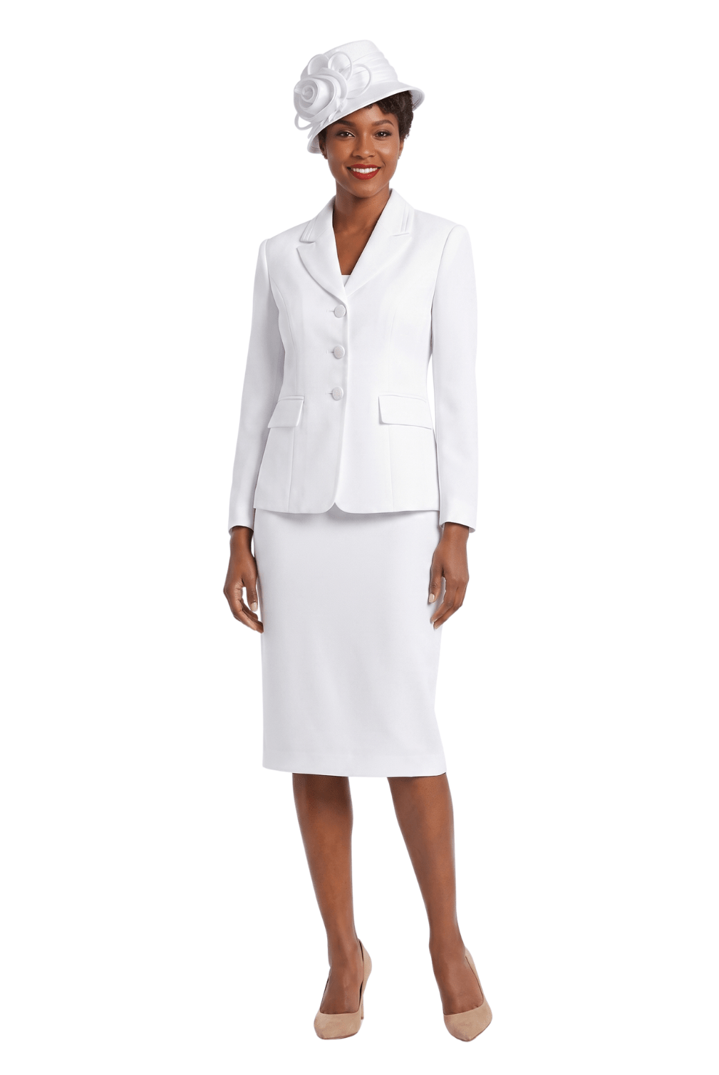 2pc Notch Layered Collar 3 - Button Skt Suit - Especially Yours