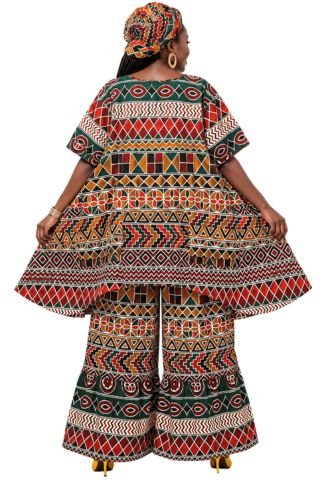 Naya's Eclectic African Print 2pc Pant Set - Especially Yours