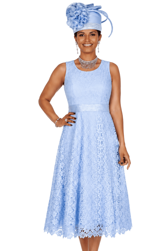 Lace A-Line Cocktail Dress with Matching Floral Brocade Bolero Jacket 6411 - Especially Yours