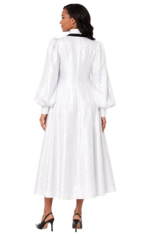 Two-Piece Brocade Clergy Robe with Cross Panels – 41071 - Especially Yours
