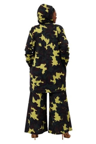 Camo 2pc Pant Set - Top/ W Hood + Pant Set - Especially Yours