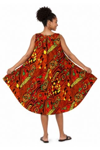 Gina's Sleeveless Resort Dress With Scarf - Especially Yours