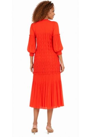 Modern Elegance Beaded Midi Dress in Pleats - Especially Yours