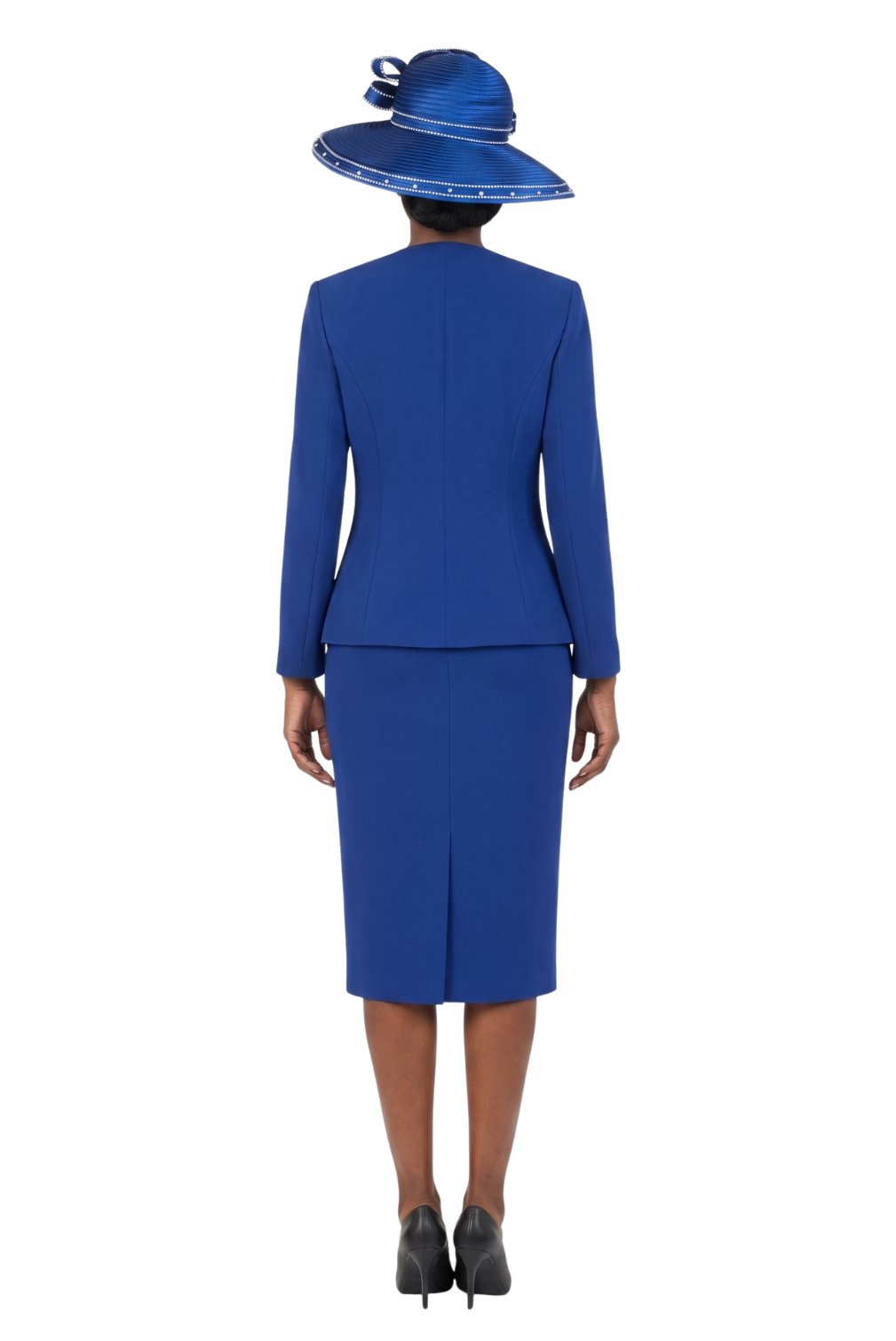 2pc Bow Neck Skirt Suit