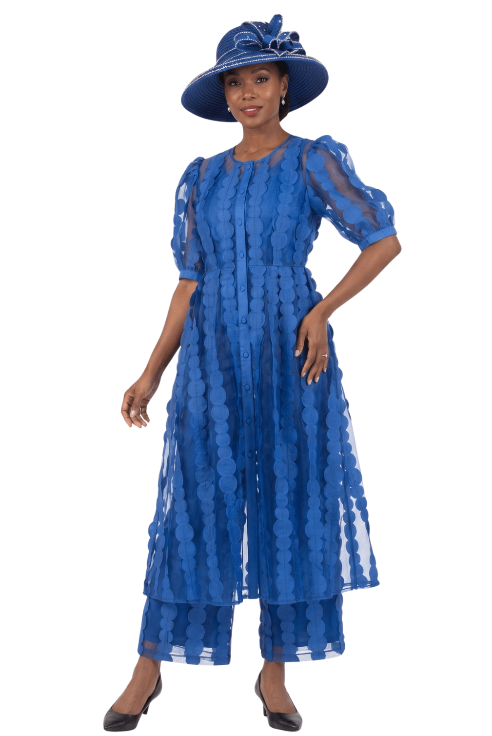 3pc Sheer Long Jkt, Cami+Pants Set - Especially Yours