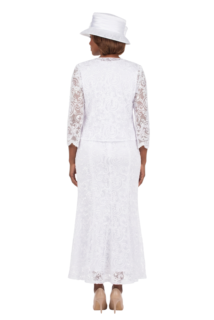 3pc Lux Lace Maxi Skirt Suit