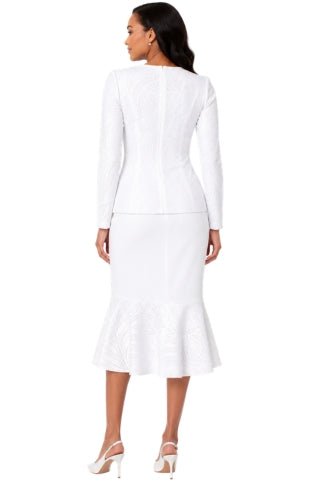 Rhinestone Knit Jacket & Mermaid Skirt Set - 5396 - Especially Yours