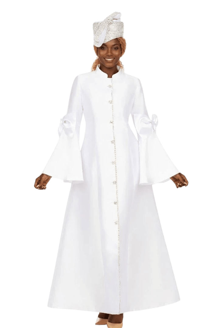 1pc Silky Twill Button Down Robe - Especially Yours