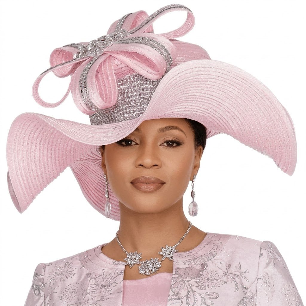Stunning Embellished Church Hat for Elegant Women H6269 - Especially Yours