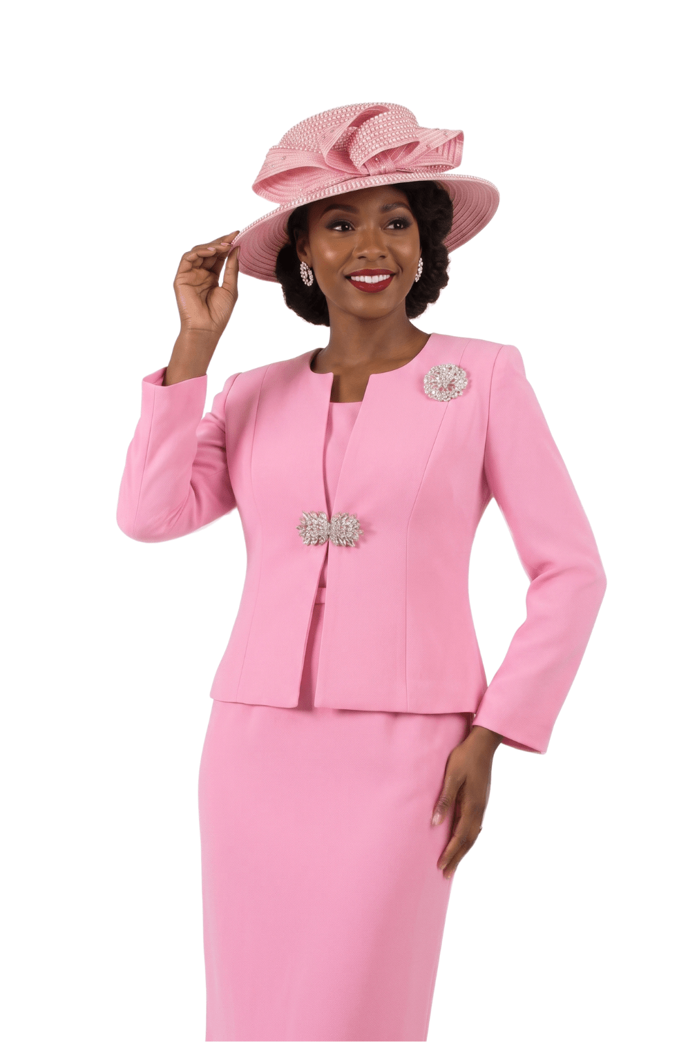 Blush Pink Church Skirt Suit by Lily & Taylor - Especially Yours