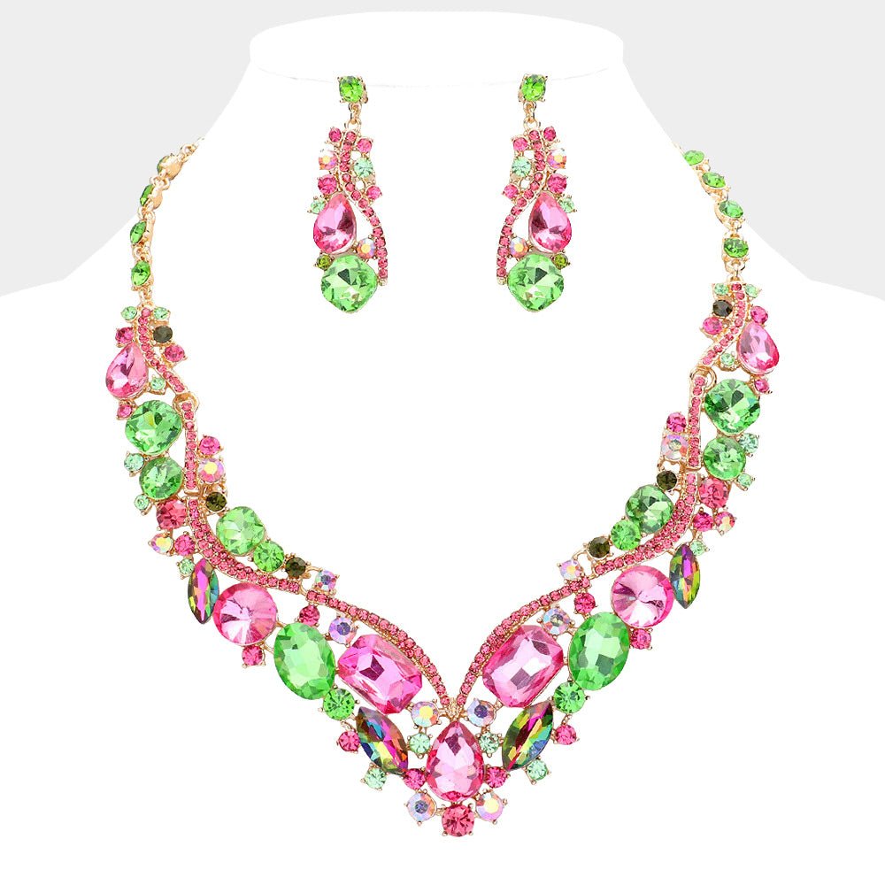 Glass Crystal Evening Necklace - Especially Yours