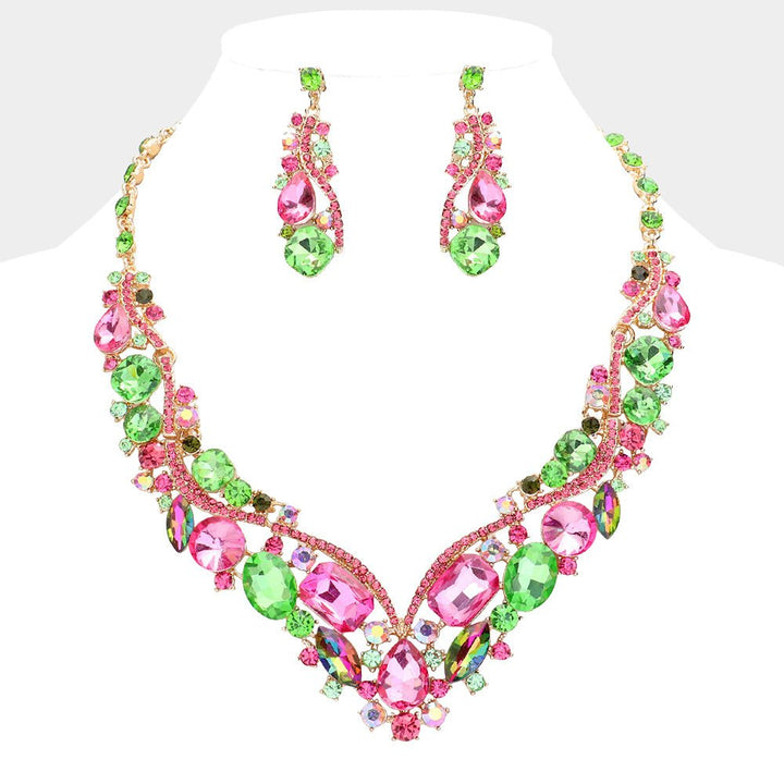 Glass Crystal Evening Necklace - Especially Yours