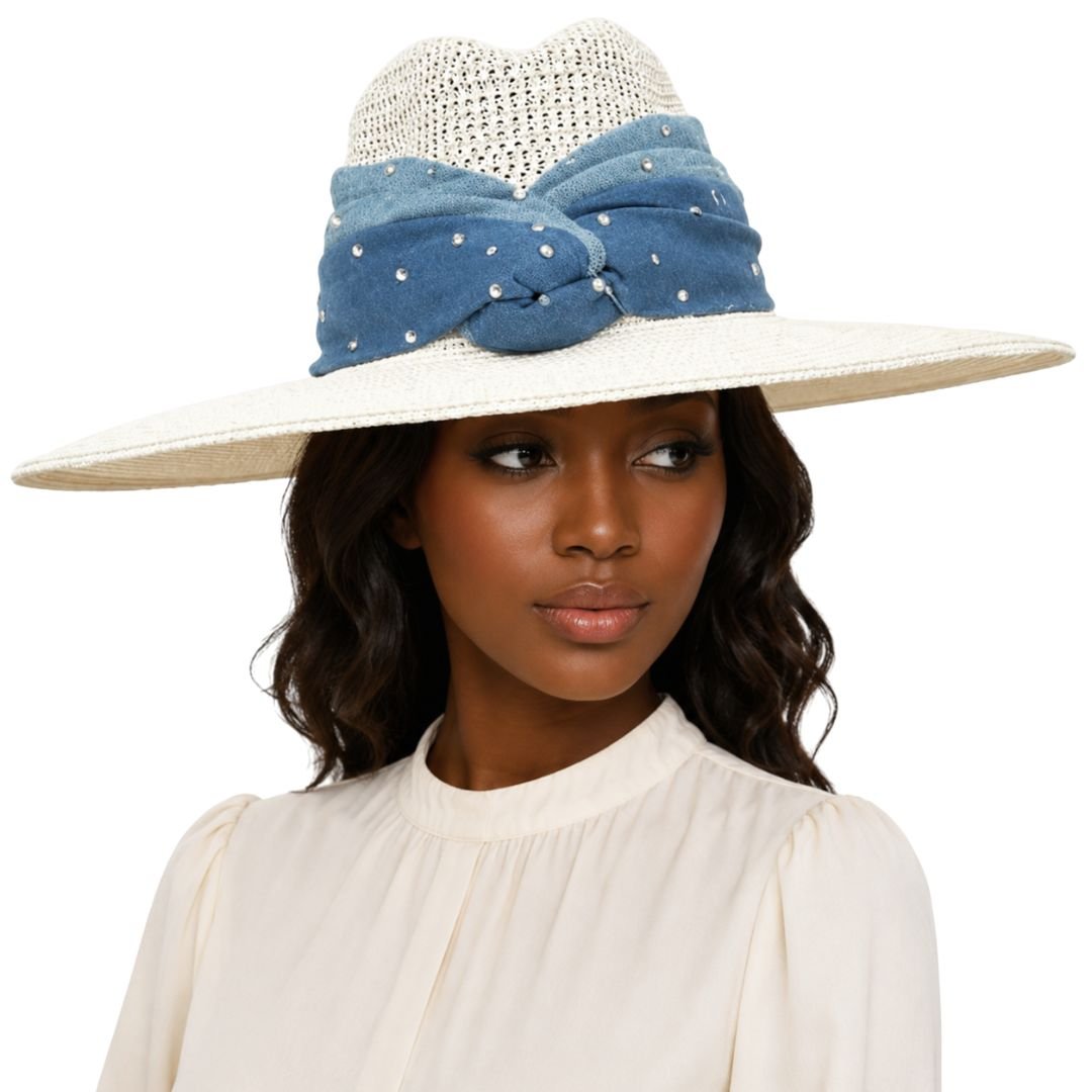 Snow Cap Rhinestone Fedora Church Hat - Whittall & Shon - Especially Yours