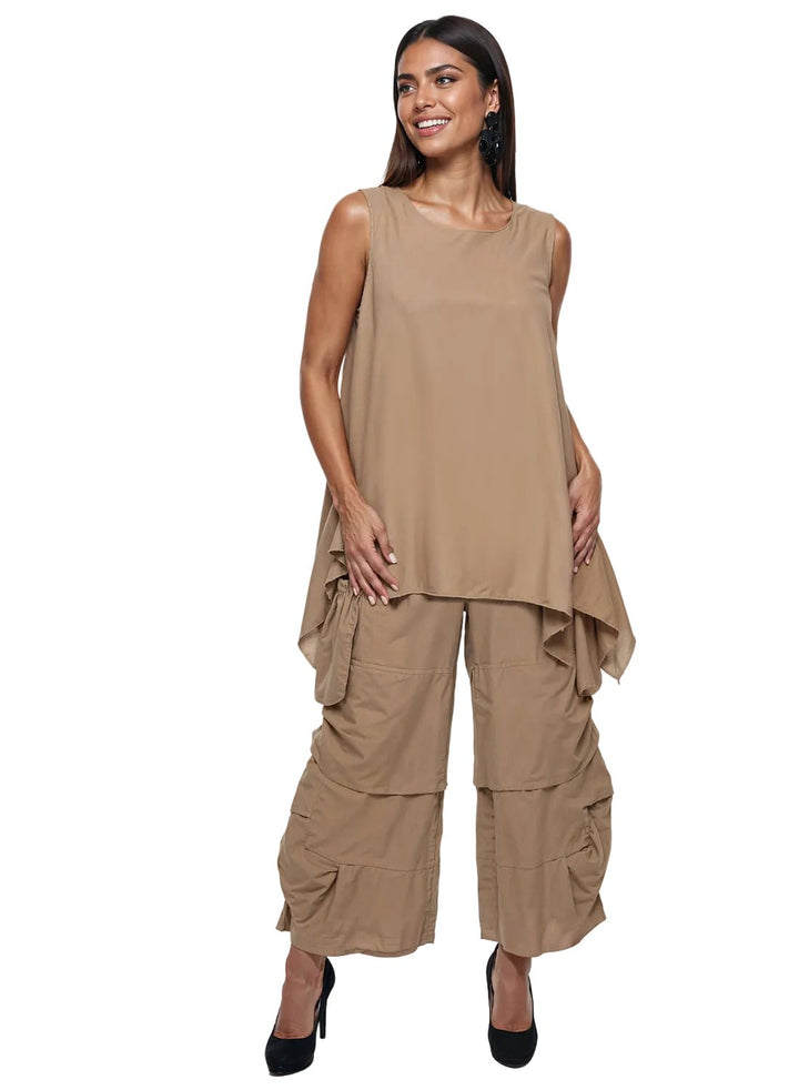 Lisa Rene white linen set styled for resort brunch and travel | EY