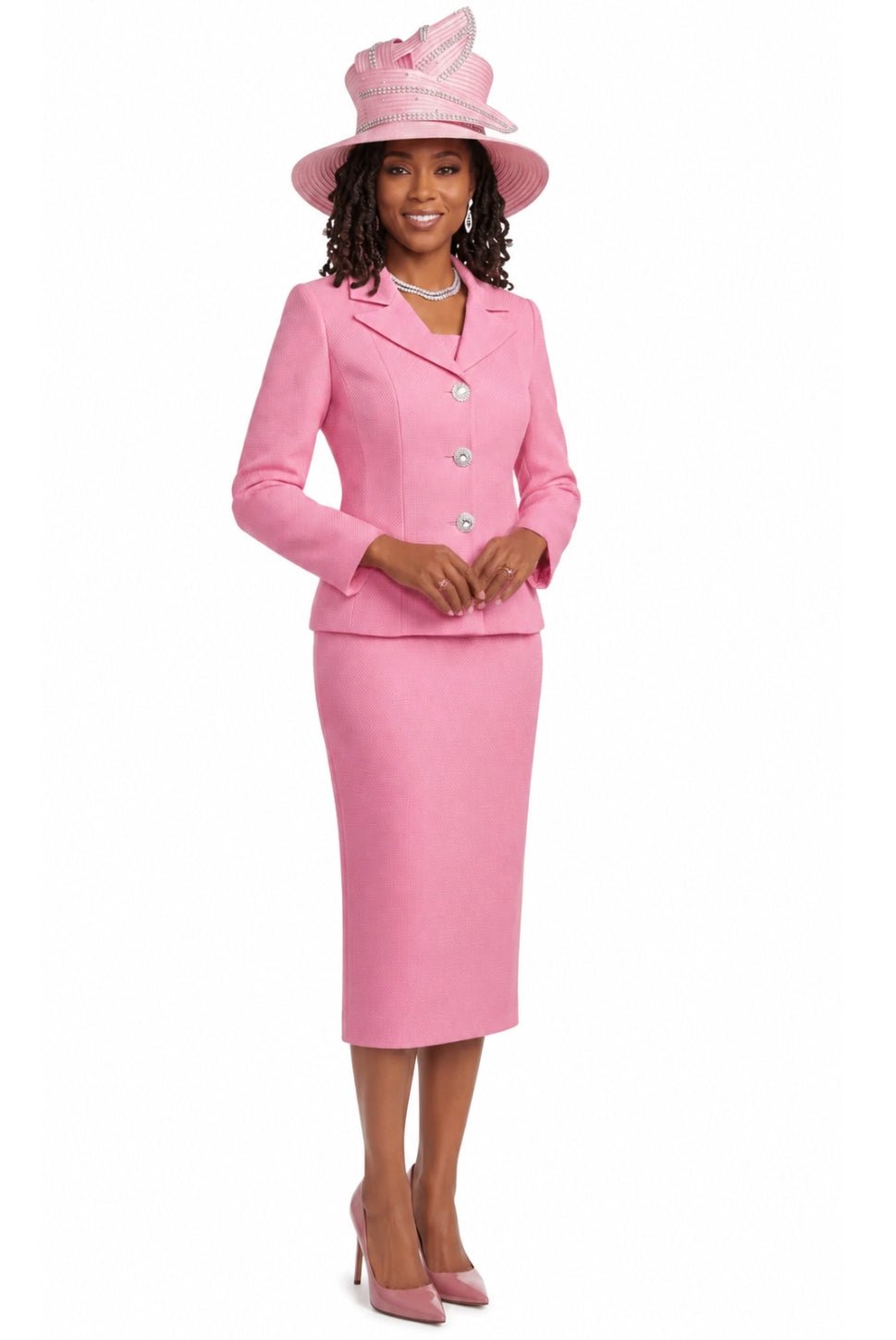 Textured Church Skirt Suit by Lily & Taylor - Especially Yours